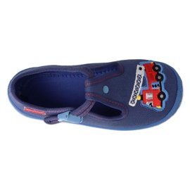 Befado children's slippers with a clasp 540P001, navy blue 3
