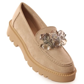 Vinceza shoes with crystals W 10863 JAN201A beige 1