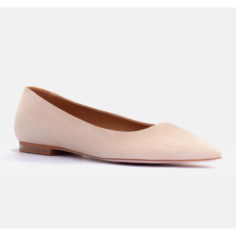 Marco Shoes Soft suede ballet flats beige 1
