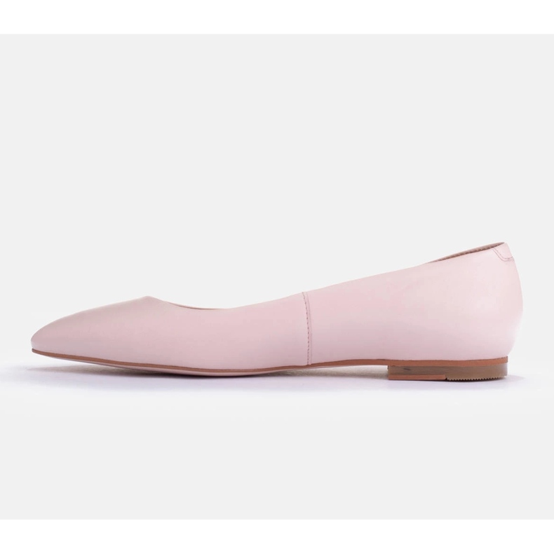 Marco Shoes Soft nude leather ballerinas beige 2 Marco Shoes Soft nude leather ballerinas beige 2