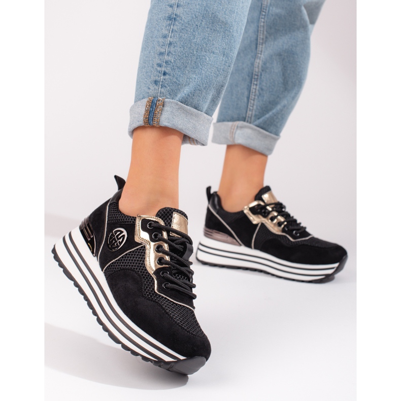 W. Potocki Women's lace-up sneakers Potocki black 1 W. Potocki Women's lace-up sneakers Potocki black 1