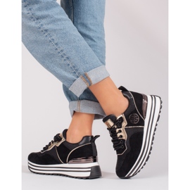 W. Potocki Women's lace-up sneakers Potocki black 2