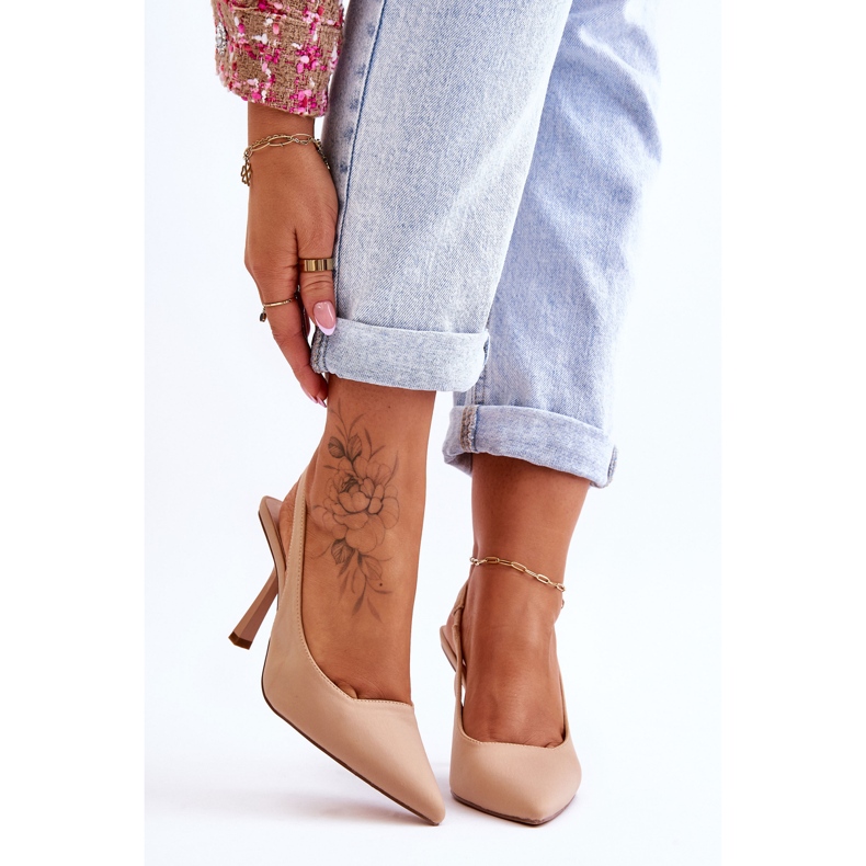 FS1 Classic Beige Whitley Pointed Heels 1