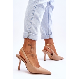 FS1 Classic Beige Whitley Pointed Heels 2