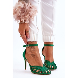 FS1 Fashionable Jaylen Green High Heels With Rhinestones 1