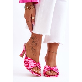 Fashionable High Heels In Pink Floria Print 1 Fashionable High Heels In Pink Floria Print 1