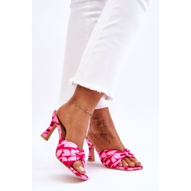 Fashionable High Heels In Pink Floria Print 2 Fashionable High Heels In Pink Floria Print 2