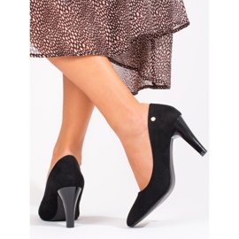 Classic elegant women's Shelovet pumps black 2