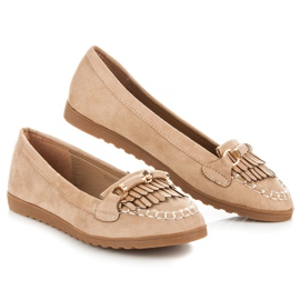 Seastar Loafers with fringes brown 1