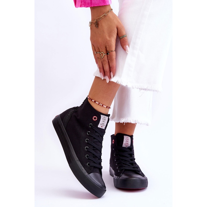 Women's Classic High Top Sneakers Cross Jeans LL2R4088C Black 1 Women's Classic High Top Sneakers Cross Jeans LL2R4088C Black 1