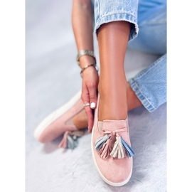 BM Spring sneakers with fringes Salma Pink 2