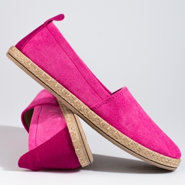 W. Potocki Women's pink suede espadrilles Potocki 2