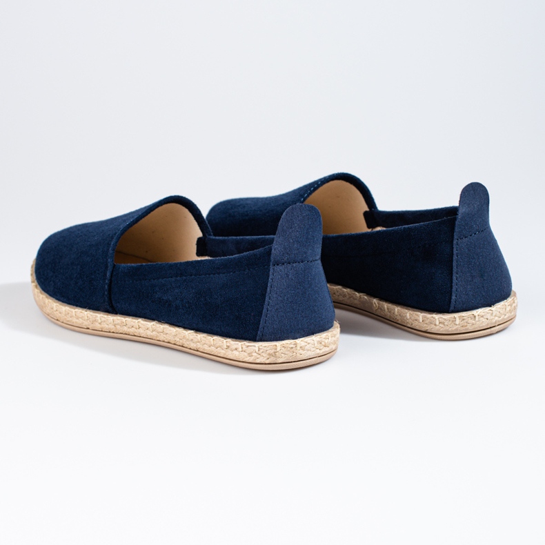 W. Potocki Women's Potocki suede espadrilles navy blue blue 1