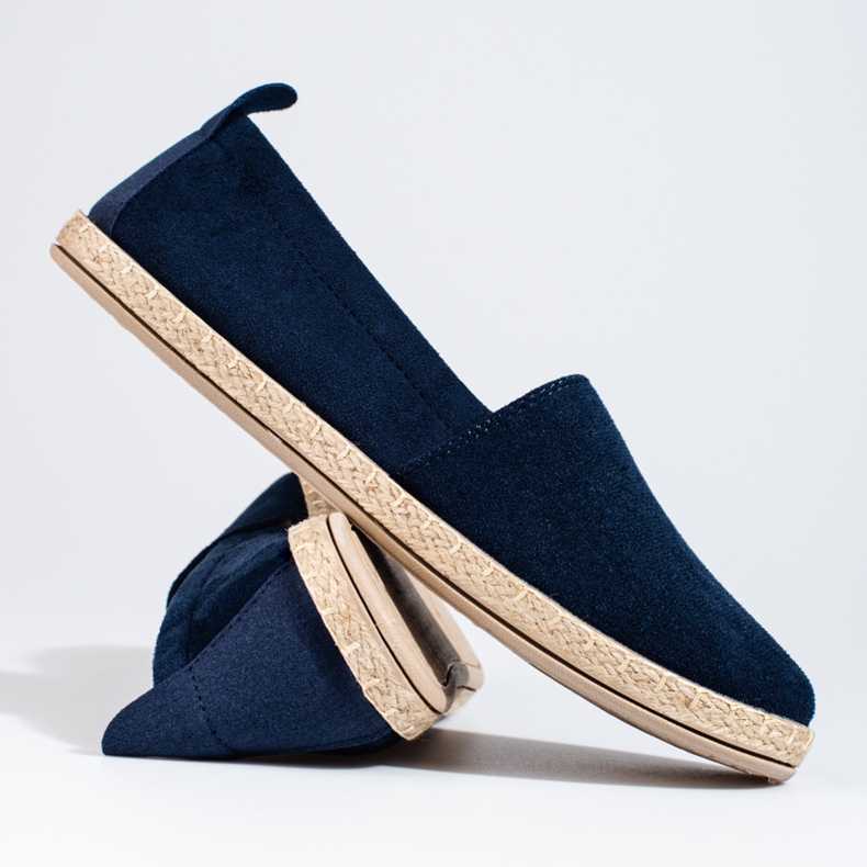 W. Potocki Women's Potocki suede espadrilles navy blue blue 2