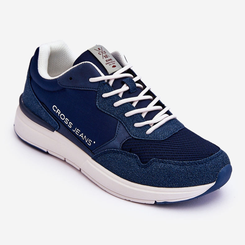 Men's Cross Jeans Sports Shoes LL1R4051 Navy Blue 1 Men's Cross Jeans Sports Shoes LL1R4051 Navy Blue 1
