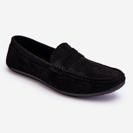 Men's Suede Loafers Black Mack 1 Men's Suede Loafers Black Mack 1
