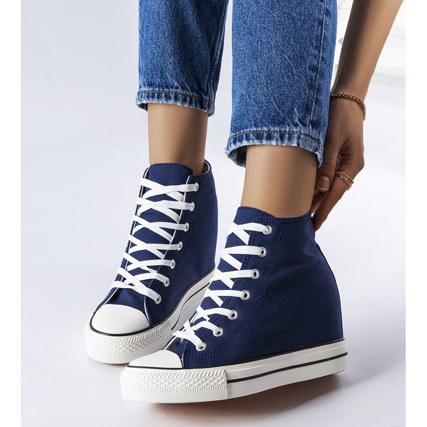 BM Navy blue sneakers from Spaventa - KeeShoes