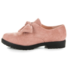 Seastar Suede shoes with a bow pink 1