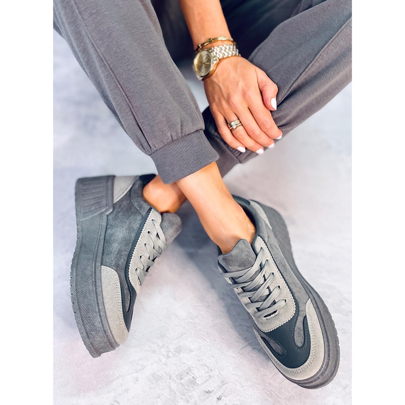 ballade aktivering Ligegyldighed BM Platform sneakers Foret Gray grey - KeeShoes