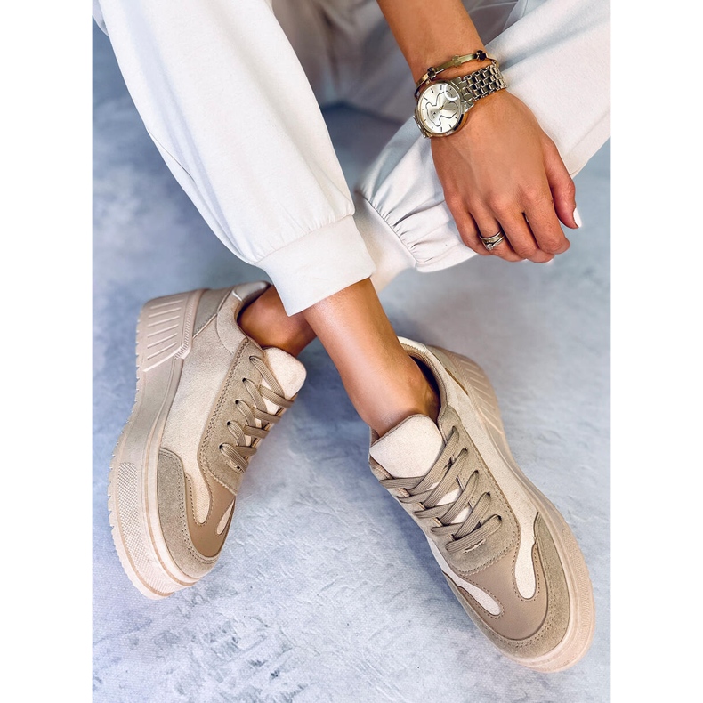 BM Platform sneakers Foret Khaki beige 2