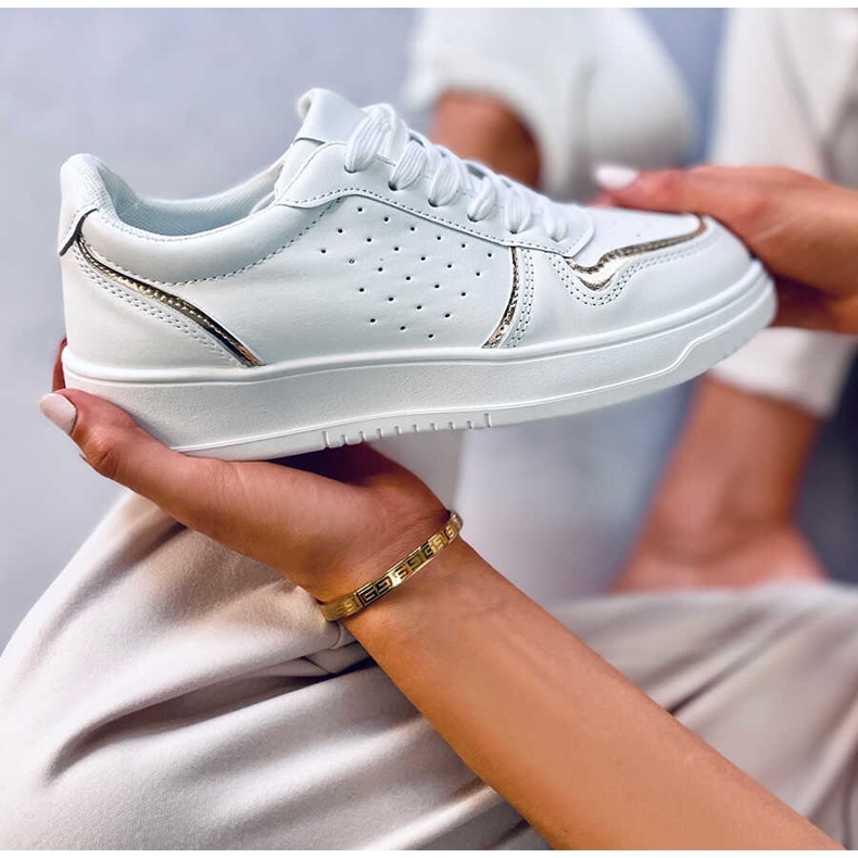 BM Reggi Gold women's sneakers white 1 BM Reggi Gold women's sneakers white 1