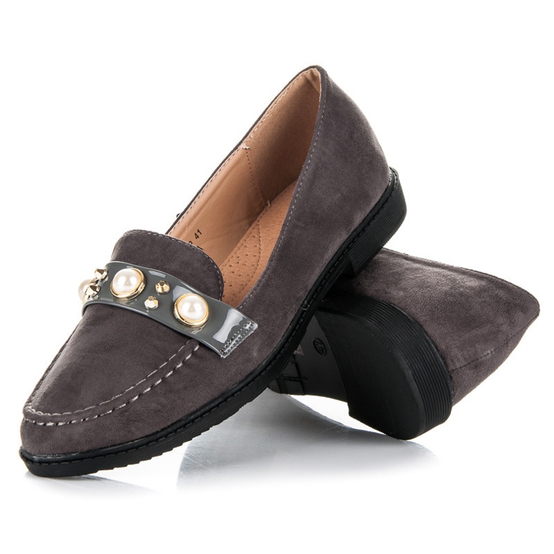 Seastar Loafers with ornaments grey 2