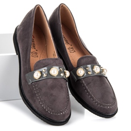 Seastar Loafers with ornaments grey 1