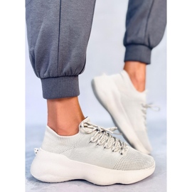 Callens Beige sock sneakers 2