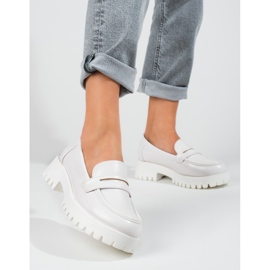 White women's Shelovet platform loafers 1