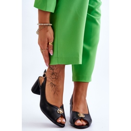 Fashionable black leather sandals black 1 Fashionable black leather sandals black 1