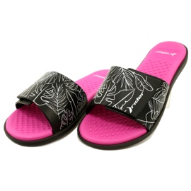 Rider 83331 AD447 pool slippers white black pink 3