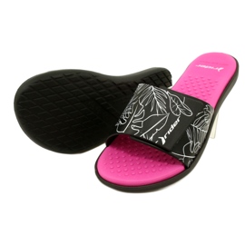 Rider 83331 AD447 pool slippers white black pink 4 Rider 83331 AD447 pool slippers white black pink 4