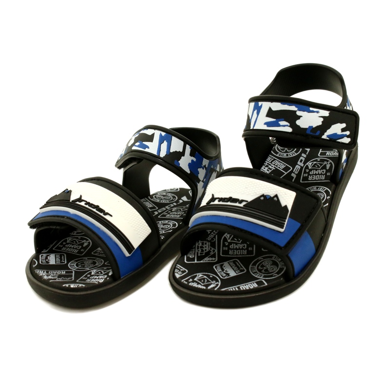 Boys' sandals Rider 83453 AG294 Black/Blue/White 3 Boys' sandals Rider 83453 AG294 Black/Blue/White 3