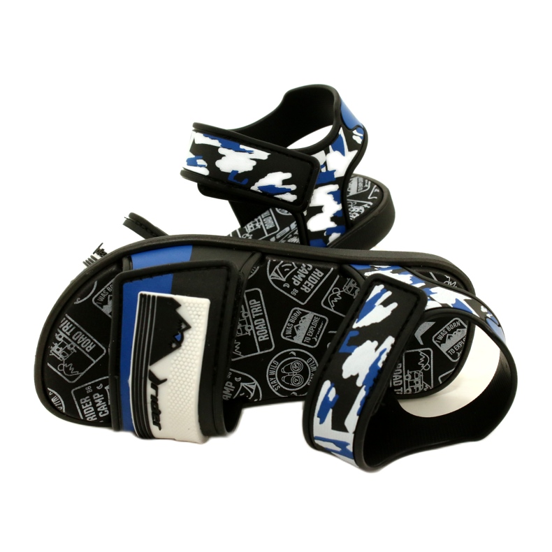 Boys' sandals Rider 83453 AG294 Black/Blue/White 5 Boys' sandals Rider 83453 AG294 Black/Blue/White 5
