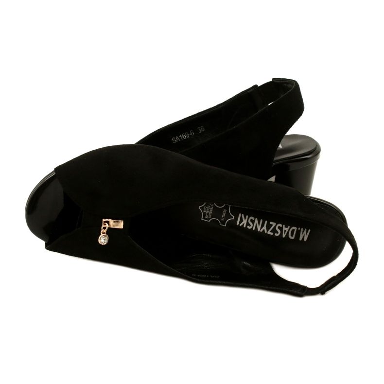 Women's sandals on the Daszyński post SA169-6 Black 5 Women's sandals on the Daszyński post SA169-6 Black 5