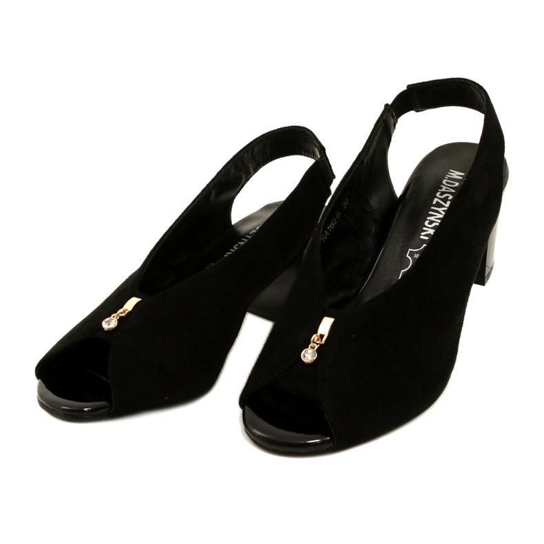 Women's sandals on the Daszyński post SA169-6 Black 3 Women's sandals on the Daszyński post SA169-6 Black 3