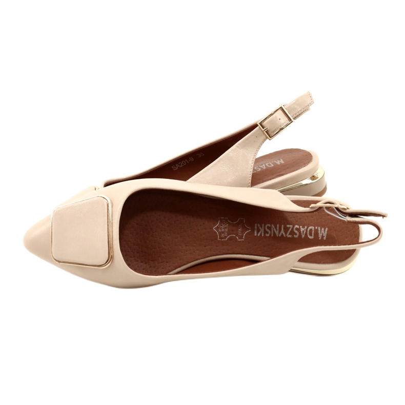 M.Daszyński Women's beige pumps Daszyński SA201-9 5 M.Daszyński Women's beige pumps Daszyński SA201-9 5
