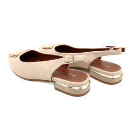 M.Daszyński Women's beige pumps Daszyński SA201-9 4 M.Daszyński Women's beige pumps Daszyński SA201-9 4