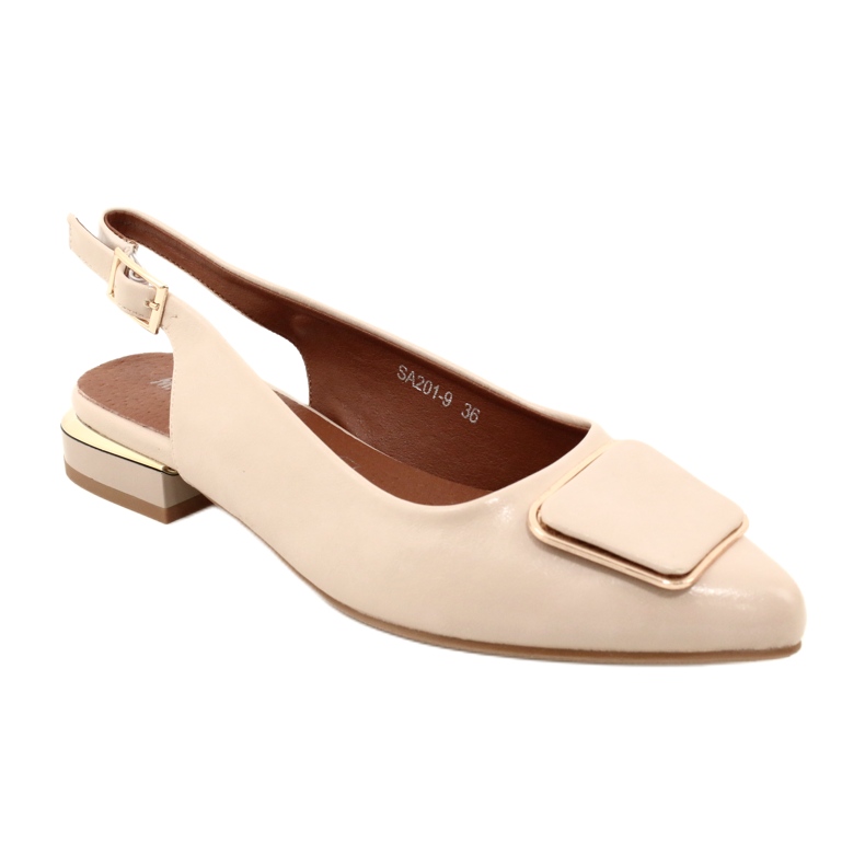 M.Daszyński Women's beige pumps Daszyński SA201-9 1 M.Daszyński Women's beige pumps Daszyński SA201-9 1