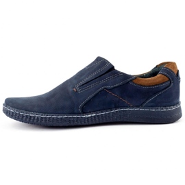 KOMODO Men's loafers 862L navy blue 1
