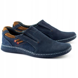 KOMODO Men's loafers 862L navy blue 2