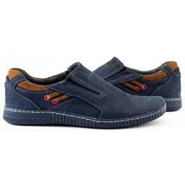 KOMODO Men's loafers 862L navy blue 4
