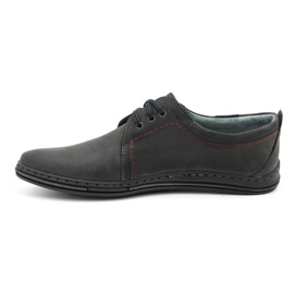 Polbut Leather shoes for men 343 gray grey 1