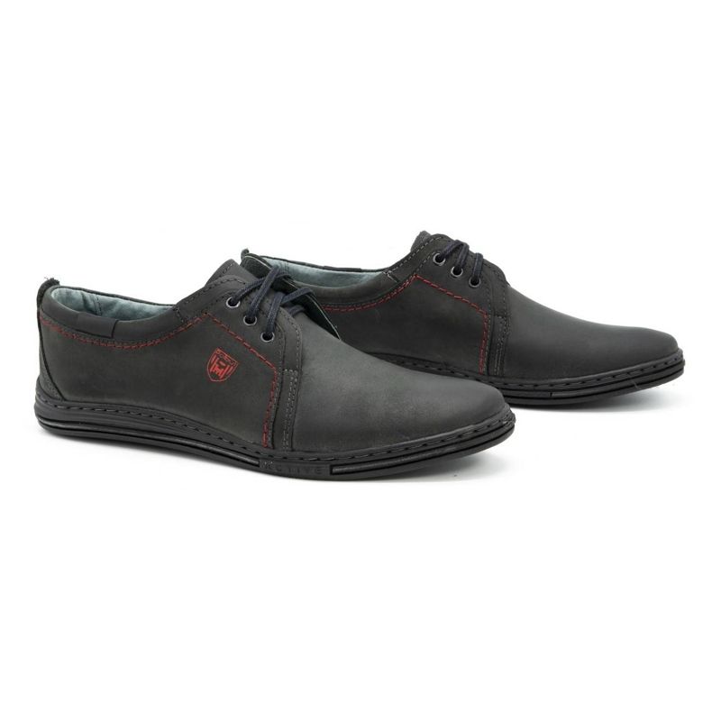 Polbut Leather shoes for men 343 gray grey 2 Polbut Leather shoes for men 343 gray grey 2