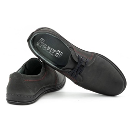 Polbut Leather shoes for men 343 gray grey 3