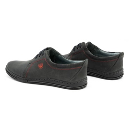 Polbut Leather shoes for men 343 gray grey 4
