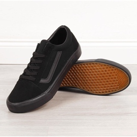 Men's low black sneakers Atletico WY18081 1 Men's low black sneakers Atletico WY18081 1