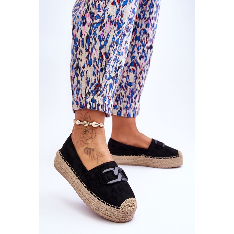 Women's Classic Platform Espadrilles Black Maurine 2