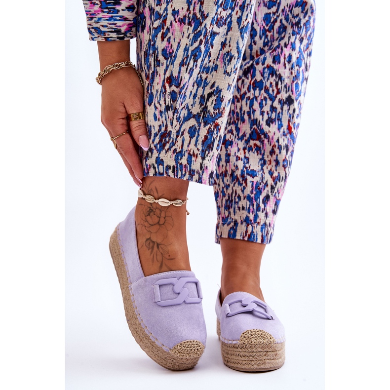 Women's Classic Platform Espadrilles Purple Maurine 1