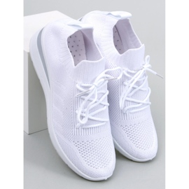 PA1 Croft White hidden wedge trainers 2